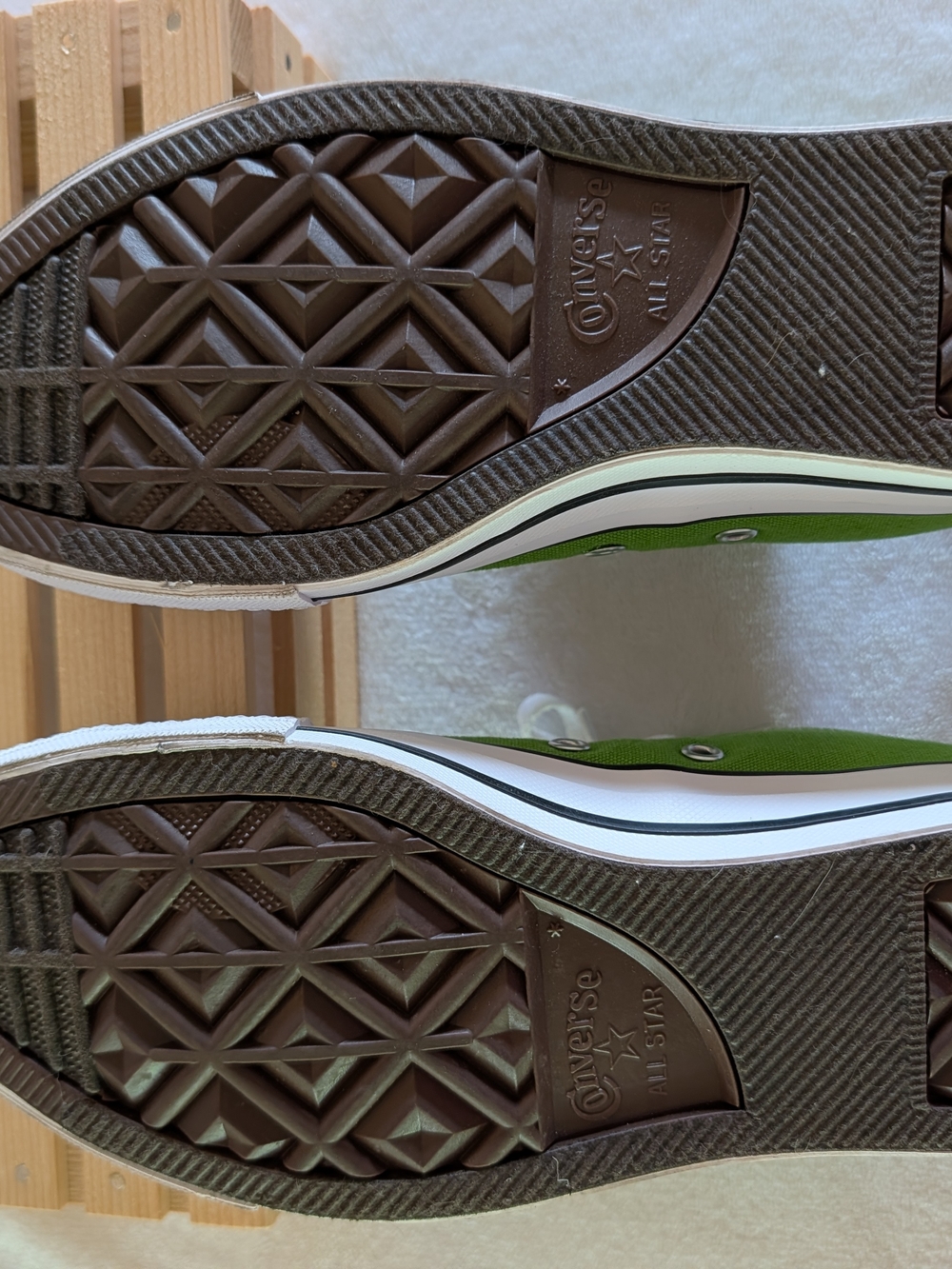 Lime Green Low-Top Converse Sneakers - Picture 7 of 7